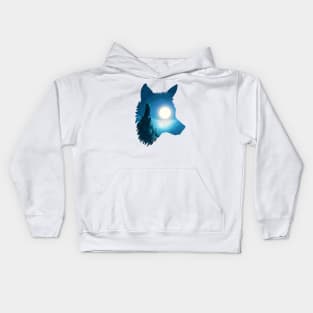 Midnight Wolf Kids Hoodie